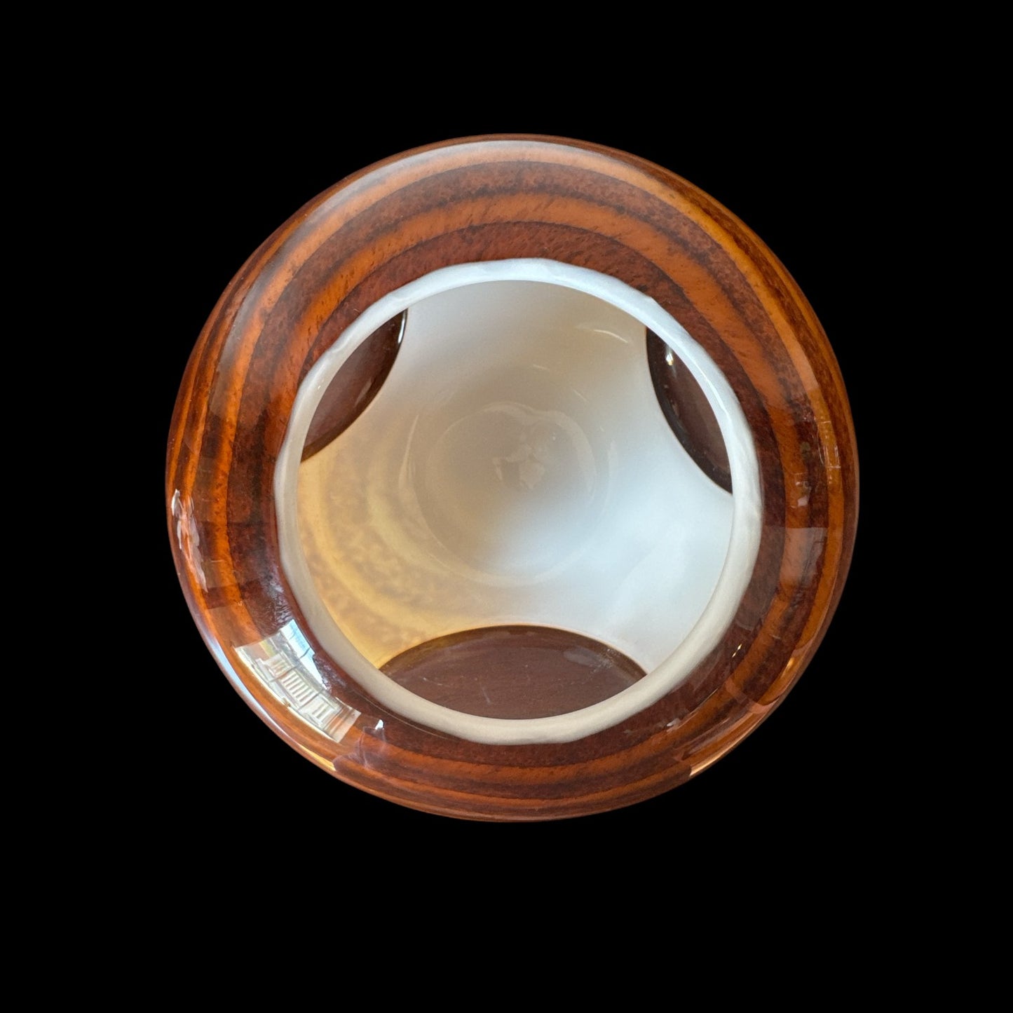 Murano Tiger Striped Glass Vase